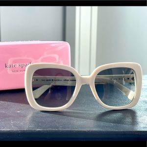 KATE SPADE WHITE SUNGLASSES WITH CASE